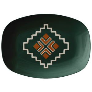 Serving Platter Plastic Forest Hills Southwestern Dinnerware