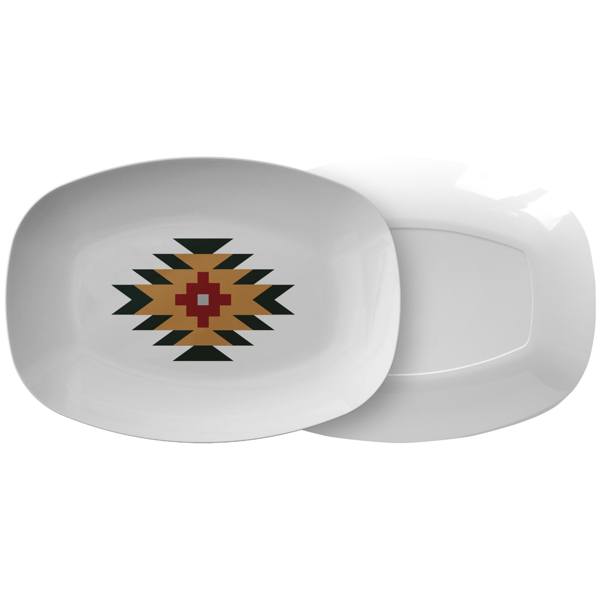 Fuente de servir Southwestern Salt Lake Platter Accesorios de cocina Serveware Regalos de inauguración de la casa Southwestern