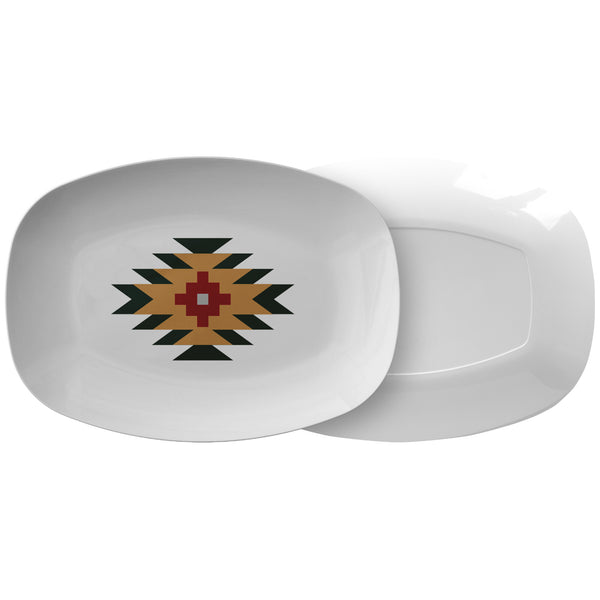 Fuente de servir Southwestern Salt Lake Platter Accesorios de cocina Serveware Regalos de inauguración de la casa Southwestern