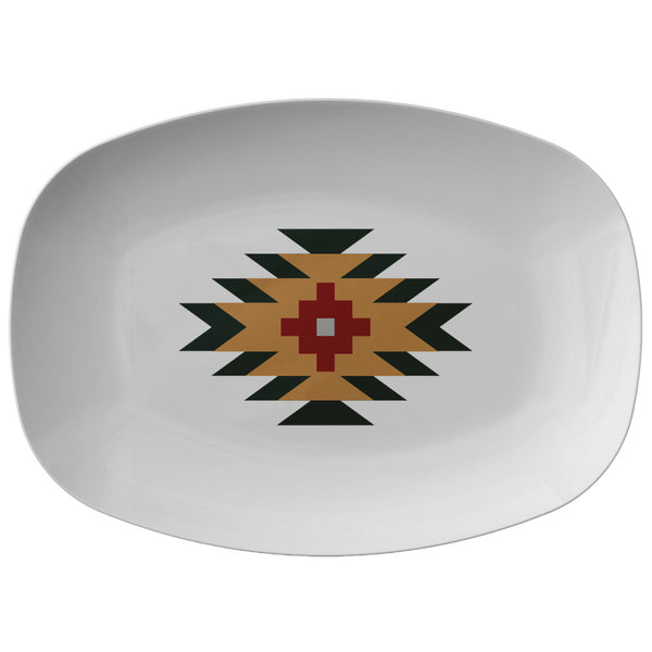 Fuente de servir Southwestern Salt Lake Platter Accesorios de cocina Serveware Regalos de inauguración de la casa Southwestern