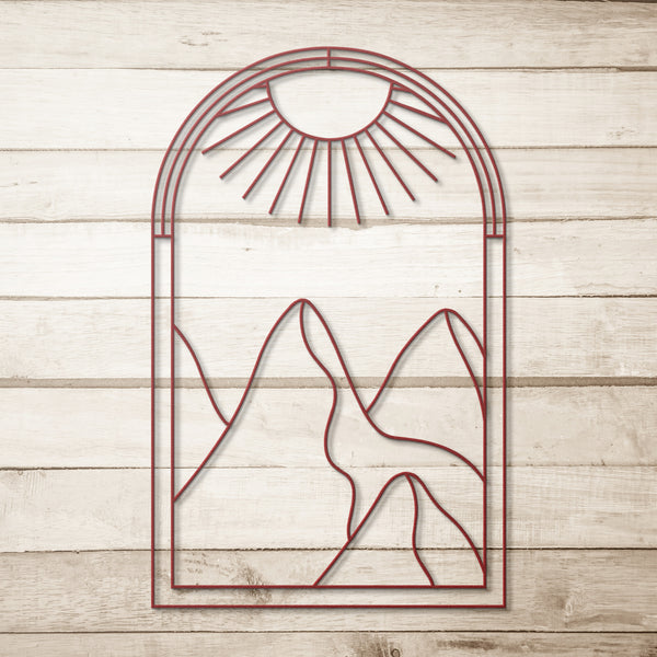 Spring Mountain Metal Wall Art Decor for Wall