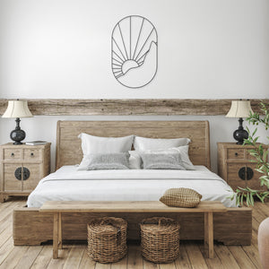 Sunrise Mountain Metal Sign Hanging Artwork