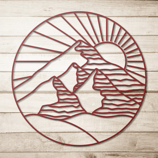 Sunset Valley Metal Sign