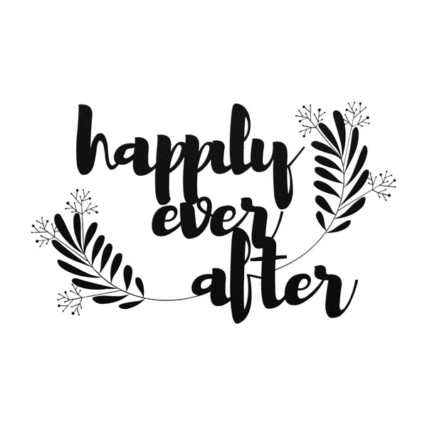 Wedding Sign Metal Happily Ever After
