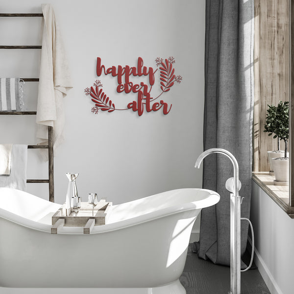 Wedding Sign Metal Happily Ever After