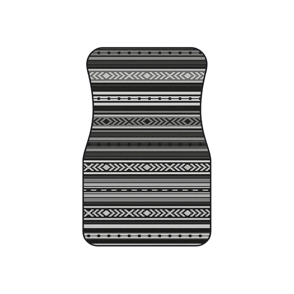Car Mat Set of 4 Southwestern Gray Black Mats for Car for Front and Back Seat Rubber Car Floor Mats