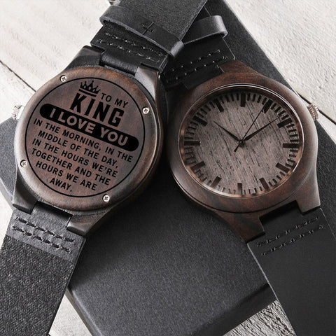 Wooden Watch for Husband Gifts for Him, Anniversary Wedding Christmas