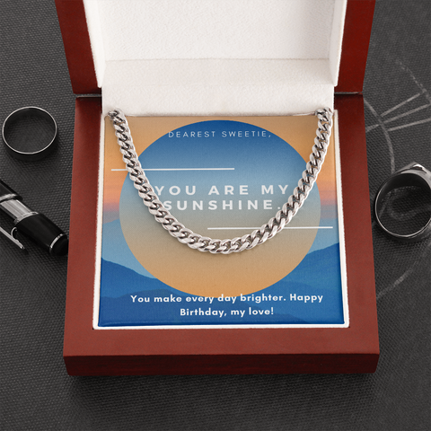 Men's Chain Gift for Birthday, Birthday Gift for Husband, Boyfriend, Fiancé