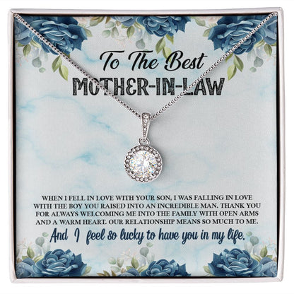 Mother-in-Law Gifts, Wedding Gifts for MIL Cubic Zirconia Necklace Jewelry Gift