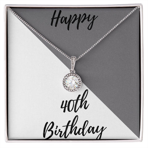 40th Birthday Gifts 30th Personalized Necklace Happy 40th Birthday Gifts for Her