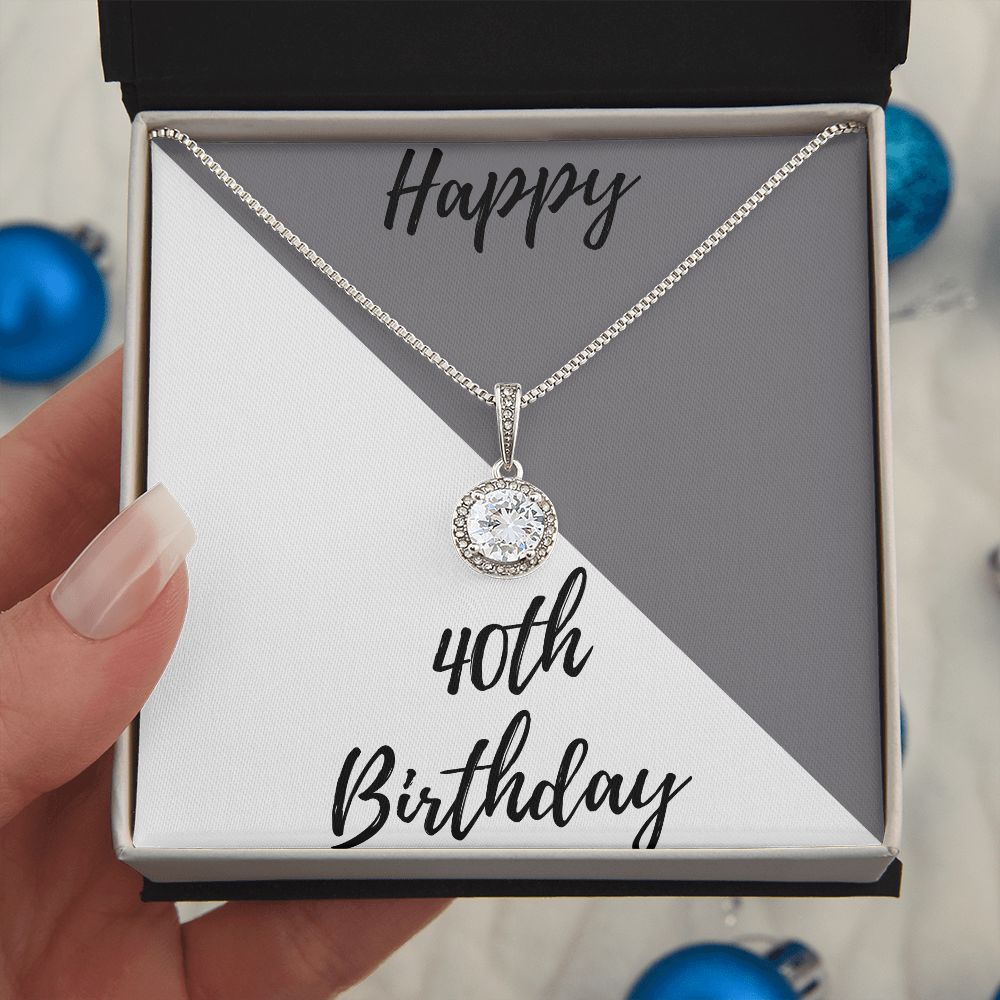 40th Birthday Gifts 30th Personalized Necklace Happy 40th Birthday Gifts for Her