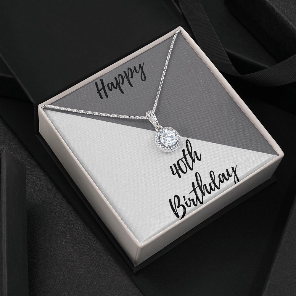 40th Birthday Gifts 30th Personalized Necklace Happy 40th Birthday Gifts for Her