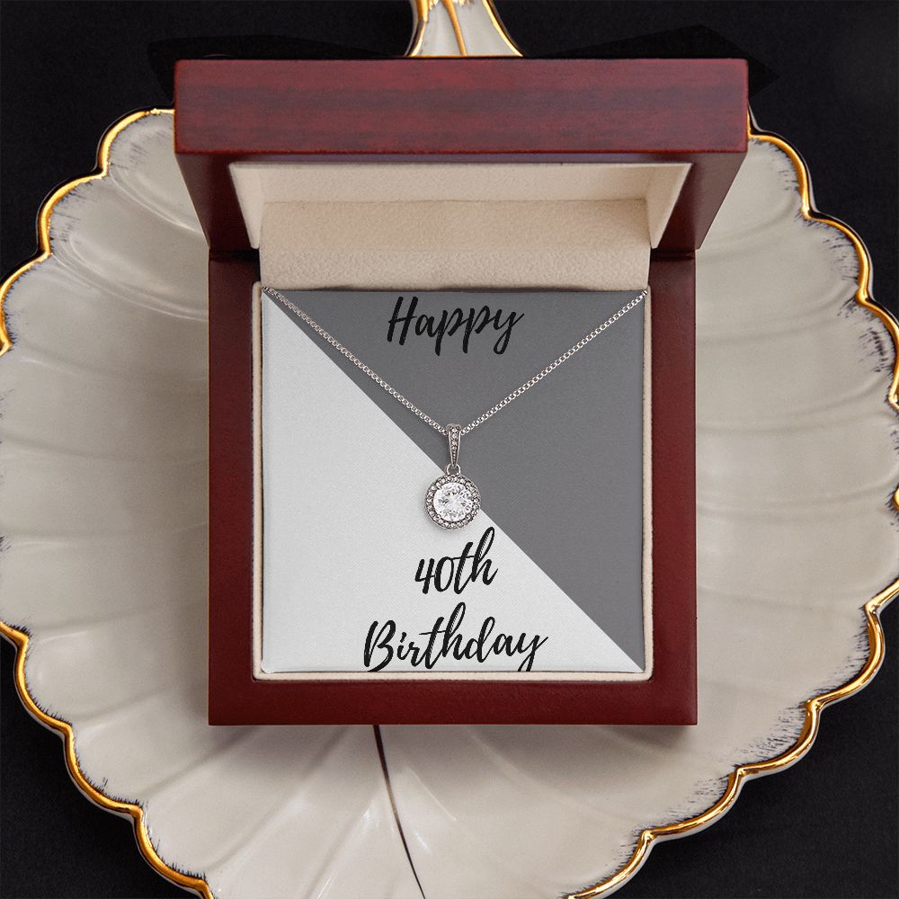 40th Birthday Gifts 30th Personalized Necklace Happy 40th Birthday Gifts for Her
