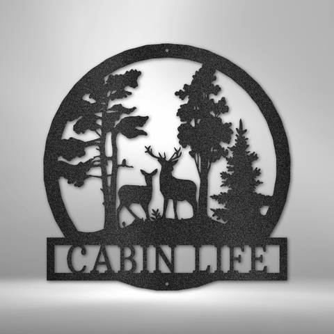 Cabin Life Metal Sign Home Decor Metal Artwork