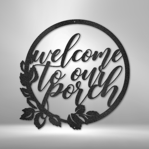 Porch Sign Front Door Welcome Sign Metal Sign Decor
