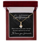 Necklace for Girlfriend, Jewelry Gifts for Girlfriend White or Yellow Gold, Cubic Zirconia