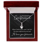 Necklace for Girlfriend, Jewelry Gifts for Girlfriend White or Yellow Gold, Cubic Zirconia