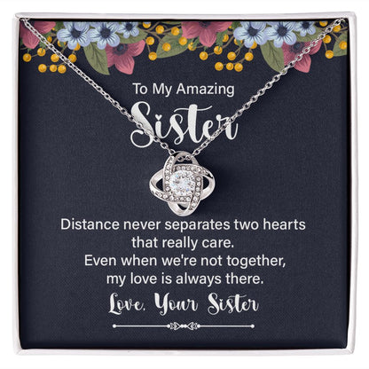 Gift to Sister Necklace, Christmas Gift Birthday Gift to Sister