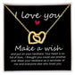 I love You Interlocking Heart Necklace Gifts for Her
