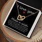 I love You Interlocking Heart Necklace Gifts for Her