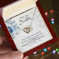 Unbiological Sister Friend Gifts Best Friend Necklace Interlocking Hearts