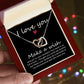 I love You Interlocking Heart Necklace Gifts for Her
