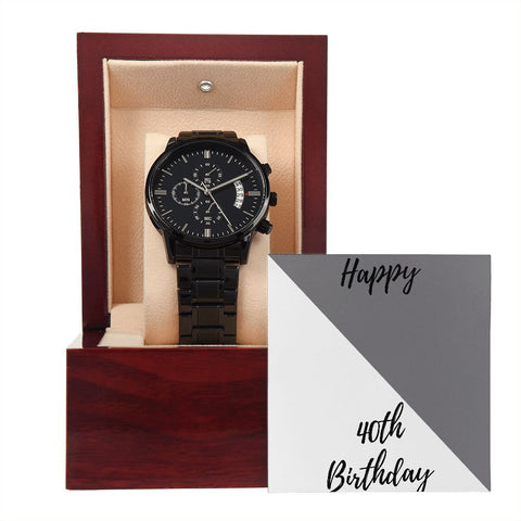Men's Gift Happy 40th Birthday Watch Gift for Him Birthday