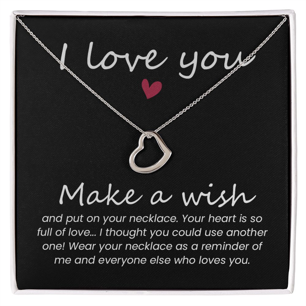 Heart Necklace Gift for Friends, Wife, Mom Christmas Gifts Birthday