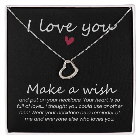 Heart Necklace Gift for Friends, Wife, Mom Christmas Gifts Birthday