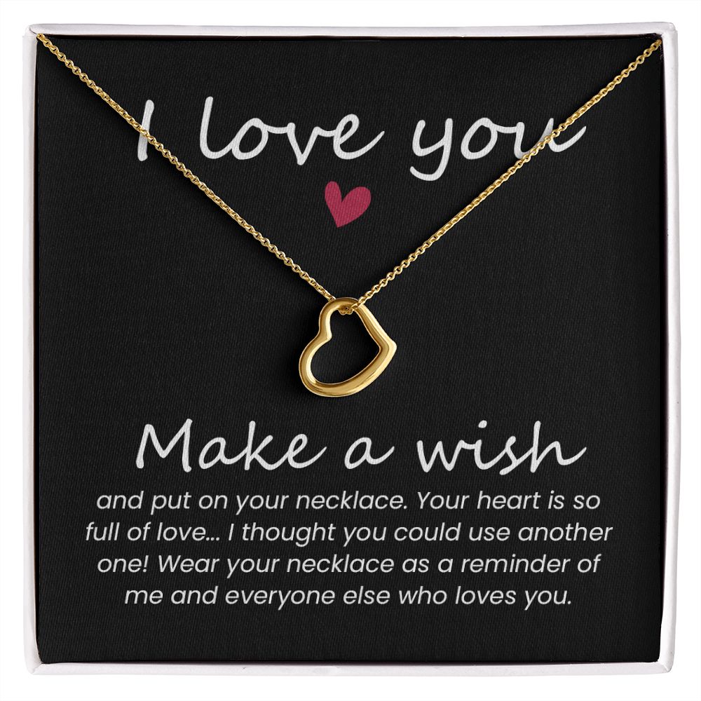Heart Necklace Gift for Friends, Wife, Mom Christmas Gifts Birthday