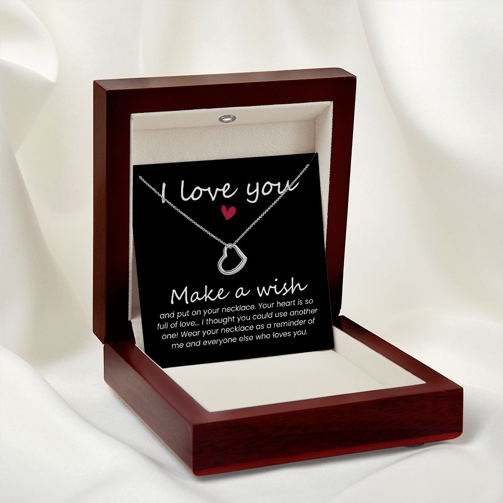 Heart Necklace Gift for Friends, Wife, Mom Christmas Gifts Birthday