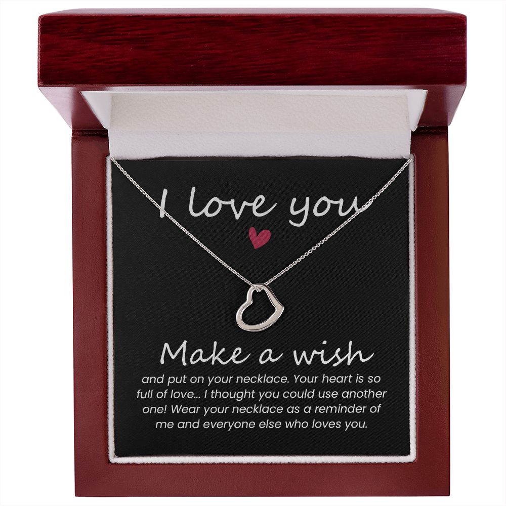 Heart Necklace Gift for Friends, Wife, Mom Christmas Gifts Birthday