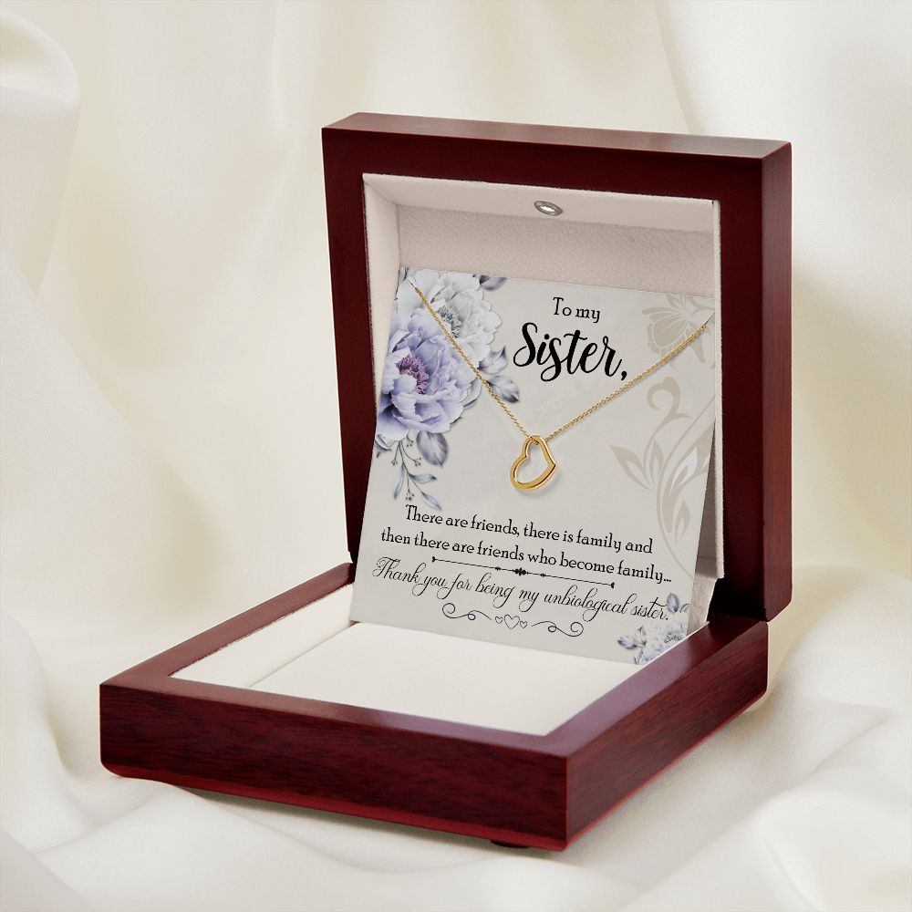 Regalos para amigos como un collar de corazón de hermana regalo para cumpleaños, Navidad