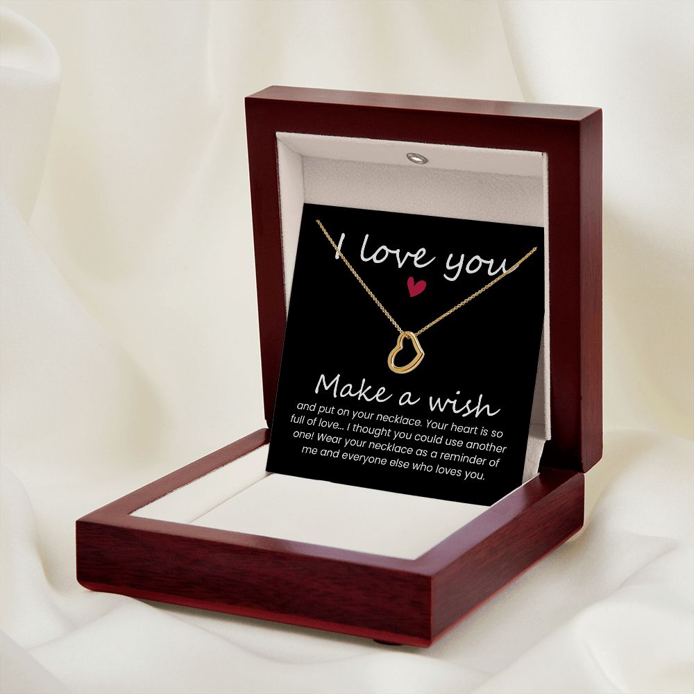 Heart Necklace Gift for Friends, Wife, Mom Christmas Gifts Birthday