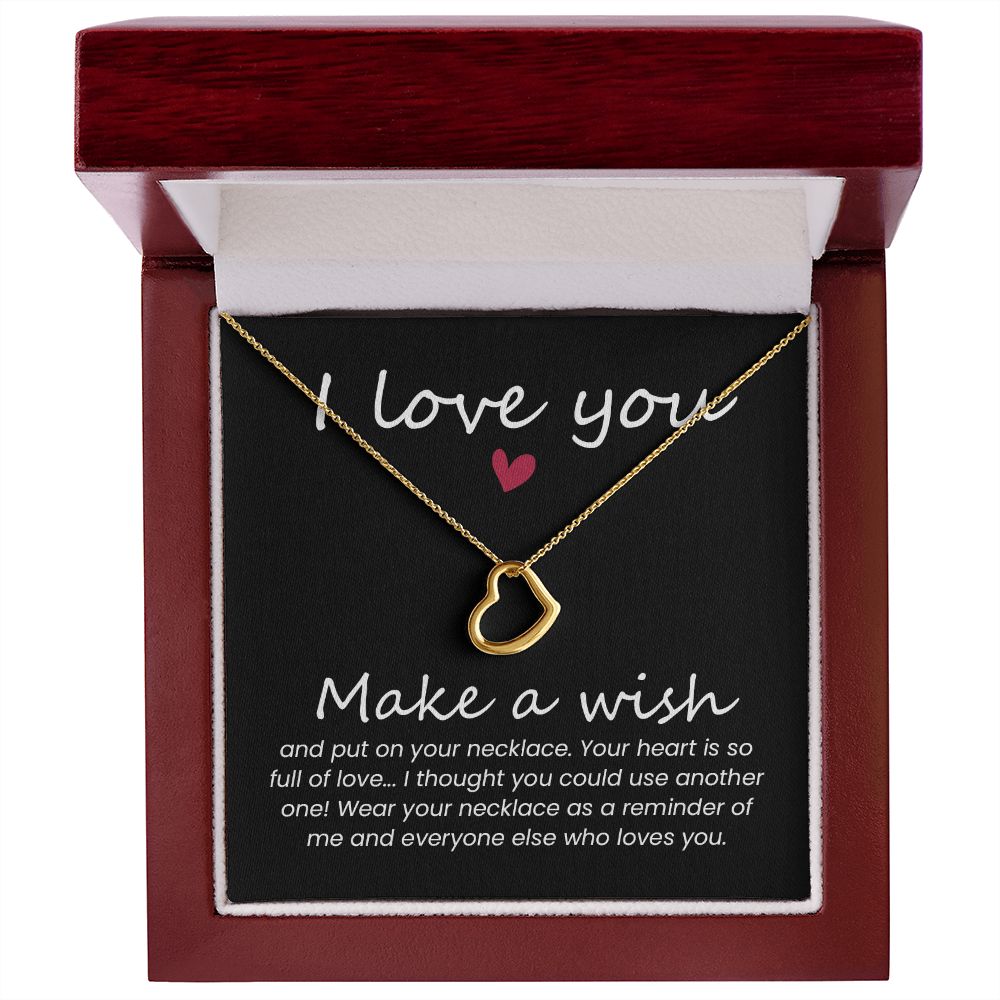 Heart Necklace Gift for Friends, Wife, Mom Christmas Gifts Birthday