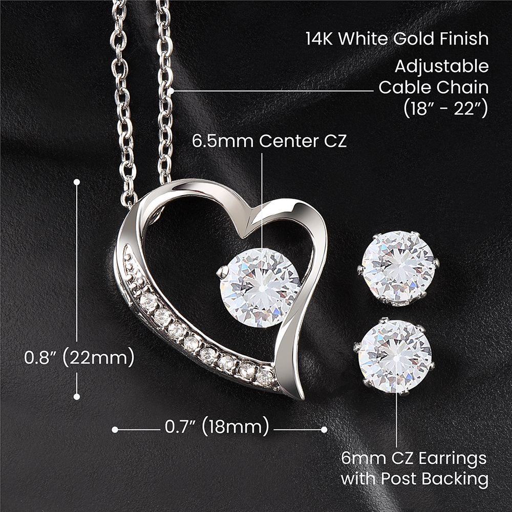 Jewelry Set for Wife Gift Christmas Birthday Gift Cubic Zirconia