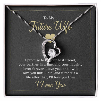 Fiancé Gifts Future Wife Heart Necklace Gift Birthday Christmas Anniversary