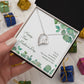 Happy First Mother's Day Gift Heart Necklace, 1st Mother's White or Yellow gold