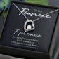 Fiancé Gifts Necklace Cubic Zirconia Christmas Gift for Fiancé Anniversary