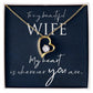 Necklace Gift for Wife Christmas Gift Birthday White or Yellow Gold Cubic Zirconia