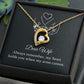 Gift for Wife Heart Necklace Gift for Wife Christmas Gifts Birthday Anniversary