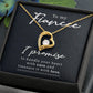 Fiancé Gifts Necklace Cubic Zirconia Christmas Gift for Fiancé Anniversary