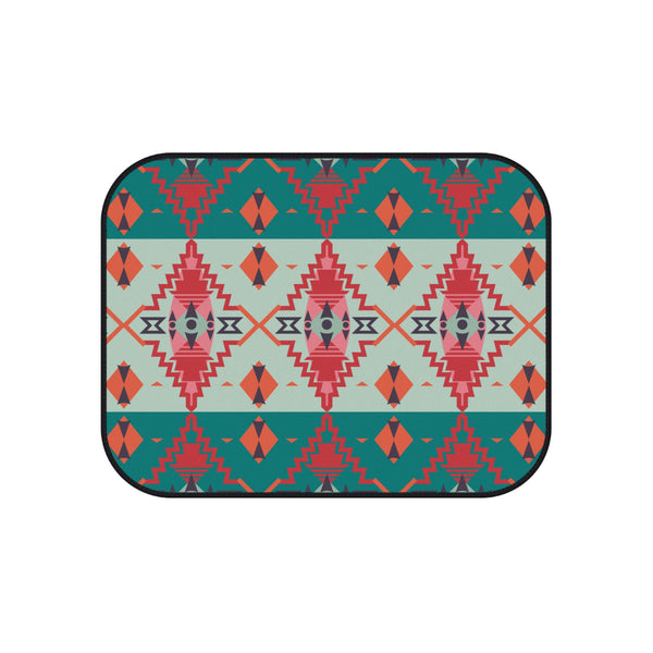 Southwestern Car Mats (Set of 4) Sahara Sunset Polyester Rubber Car Mats for Car SUV