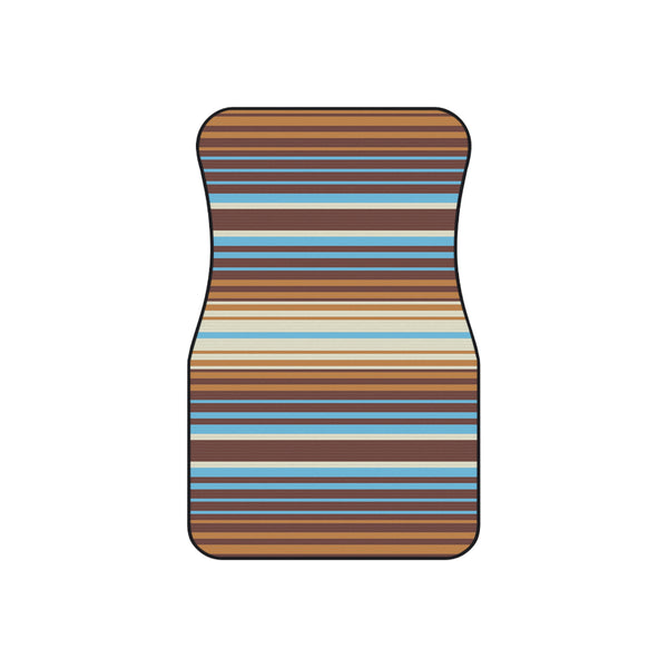 Striped Sedona Sand Mats for Car Floor Mats Set of 4 Mats for Car Boho Non Slip Car Mats