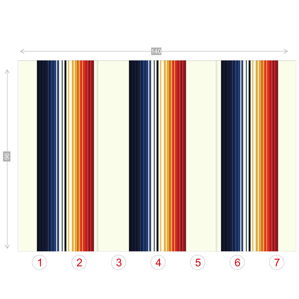 Wall Mural Wallpaper Mexican Blanket Pattern, Easy to Use Easy to Remove, 4 Sizes