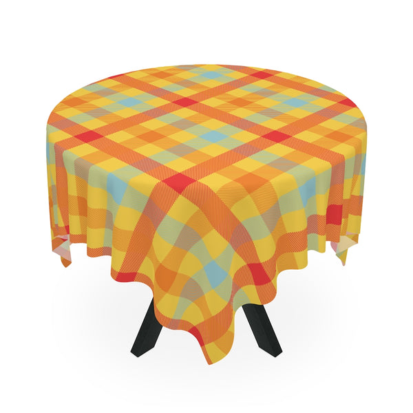 Gingham Checkered Retro Tablecloth