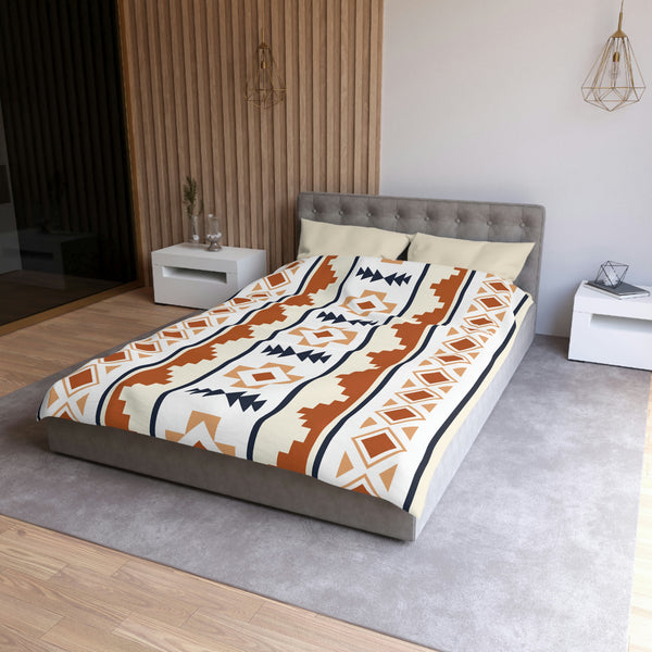 Duvet Cover Queen Twin or King, Microfiber Polyester Boho Southwestern