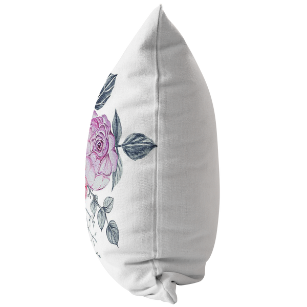 Floral Pastel Design Accent Pillow