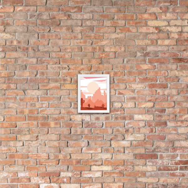 Framed Poster, Desert Scene, Midwest, Poster, Wall Decor, Wall art