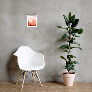 Framed Poster, Desert Scene, Midwest, Poster, Wall Decor, Wall art